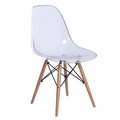 Aron Living Tower Woodleg Chair - Clear AL10009